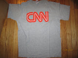 CNN Newtork Logo Grey T Shirt Large