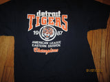 Detroit Tigers Vintage 1987 American League East Champs Shirt Medium