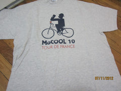 MoCool 10 Tour De France Logo Wine Tour T Shirt XL