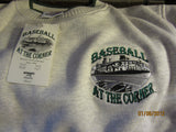 Detroit Tigers Baseball At The Corner Embroidered Logo Sweatshirt Medium New W/Tag Tiger Stadium