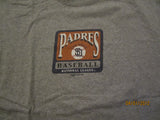 San Diego Padres Logo Grey T Shirt Large