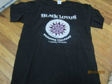 Black Lotus Brewing Clawson Michigan Logo Black T Shirt Large