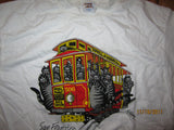 San Francisco Cable Car W/Cats T Shirt Large