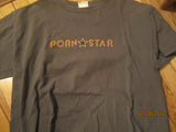Porn Star Clothing Logo Grey T Shirt XL