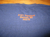 "The Corner" TIGER STADIUM Detroit Tigers Pre Renovation Section Map T Shirt American Apparel Tri Blend