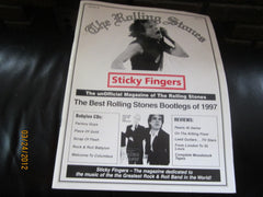 ROLLING STONES Sticky Fingers Fanzine Volume lll Issue 1 1998 Mick Cover