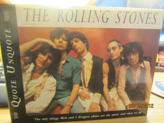 ROLLING STONES "Quote Unquote" 1996 Harcover UK Book 80 Pages