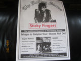 ROLLING STONES Sticky Fingers Fanzine Volume ll Issue 5 1998 Ronnie Wood Cover